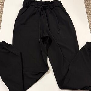 Lululemon Black Stretch High Rise Joggers - Size 0